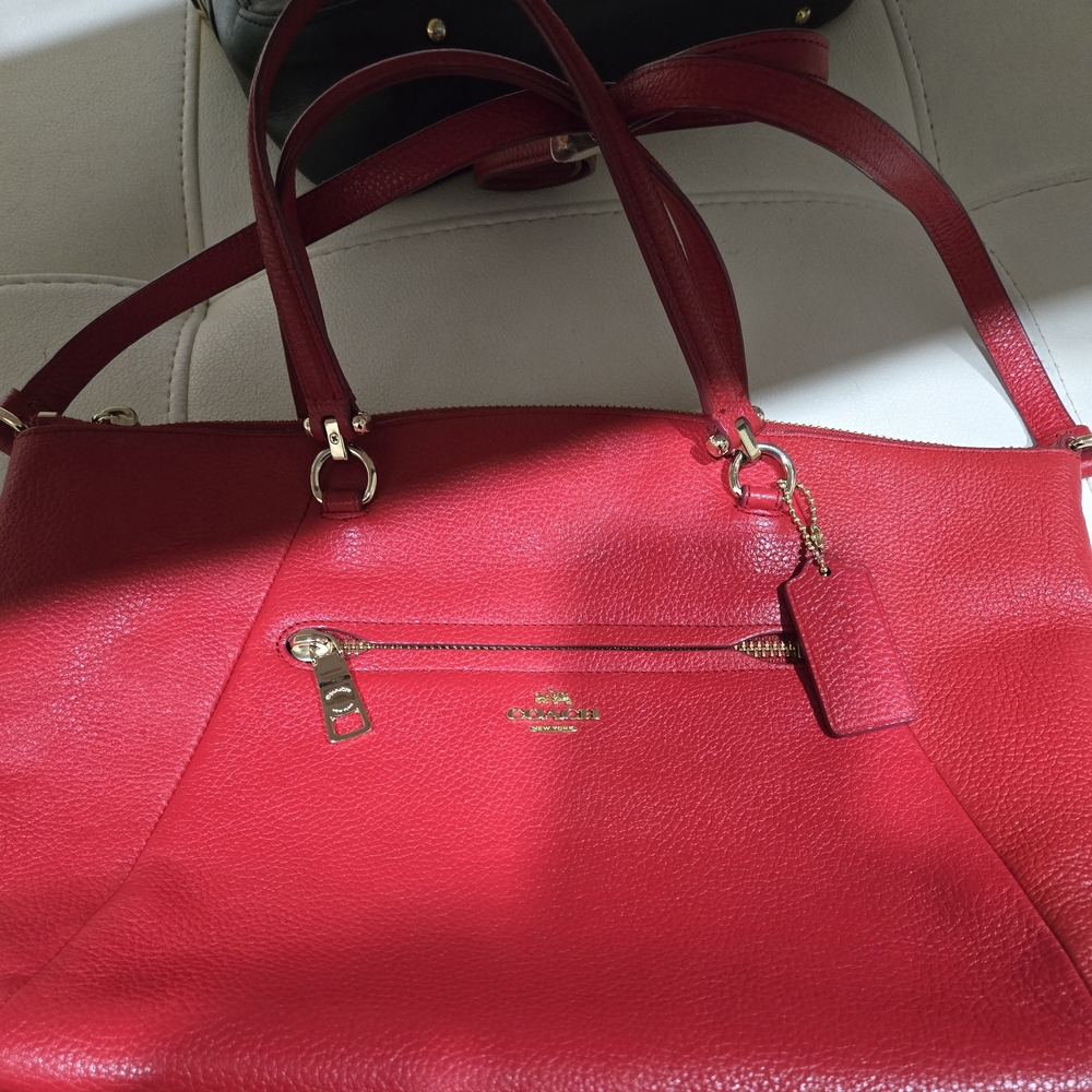 Coach Prairie Red Leather Two-way Bag